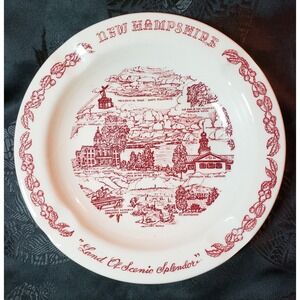 Vintage New Hampshire Ashtray - design by Vernon Kilns Pottery-China